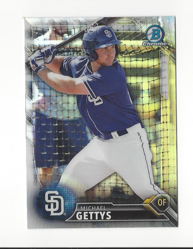 2016 Bowman Chrome Draft Refractors #BDC185 Michael Gettys