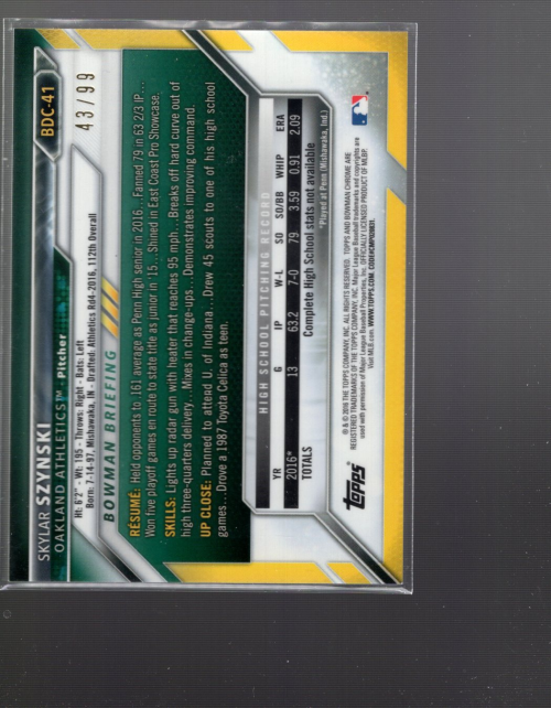 B4911- 2016 Bowman Chrome Draft BB Assorted Inserts -You Pick- 15+ FREE US SHIP - Picture 23 of 276