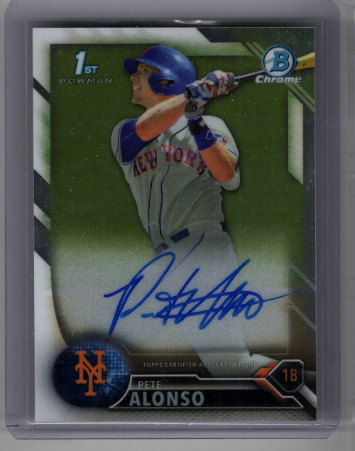 最安値 Pete Alonso Mets Alonso Bowman Topps - サイン Gallery: MLB