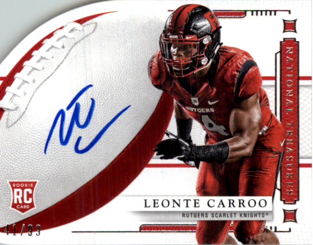 2016 Panini National Treasures Collegiate Die Cut Signatures #26 Leonte Carroo