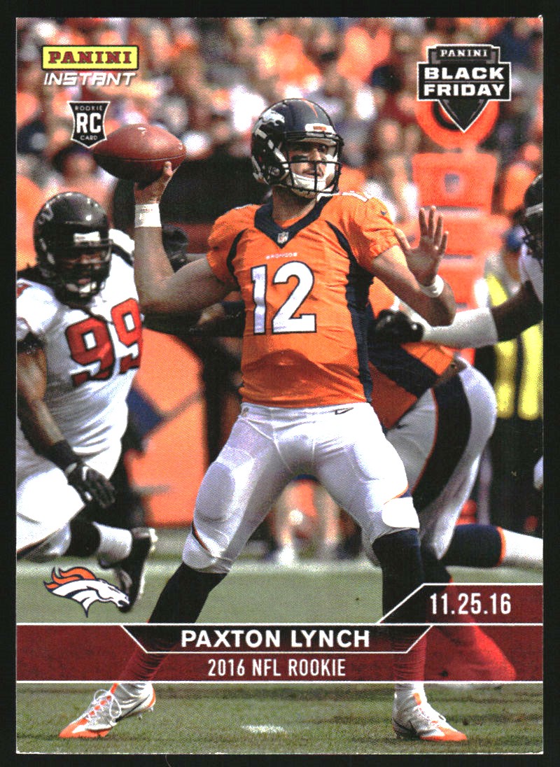 2016 Panini Instant Black Friday Rookies #4 Paxton Lynch