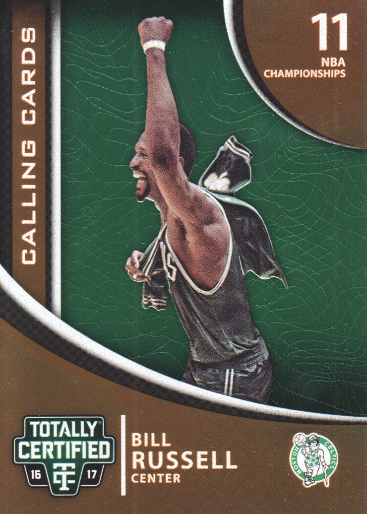 2016-17 Totally Certified Calling Cards #15 Bill Russell
