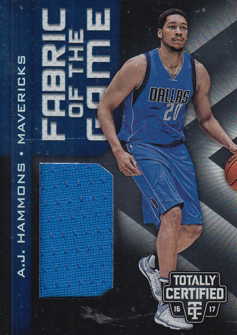 2016-17 Totally Certified Fabric of the Game Rookie Jerseys #29 A.J. Hammons