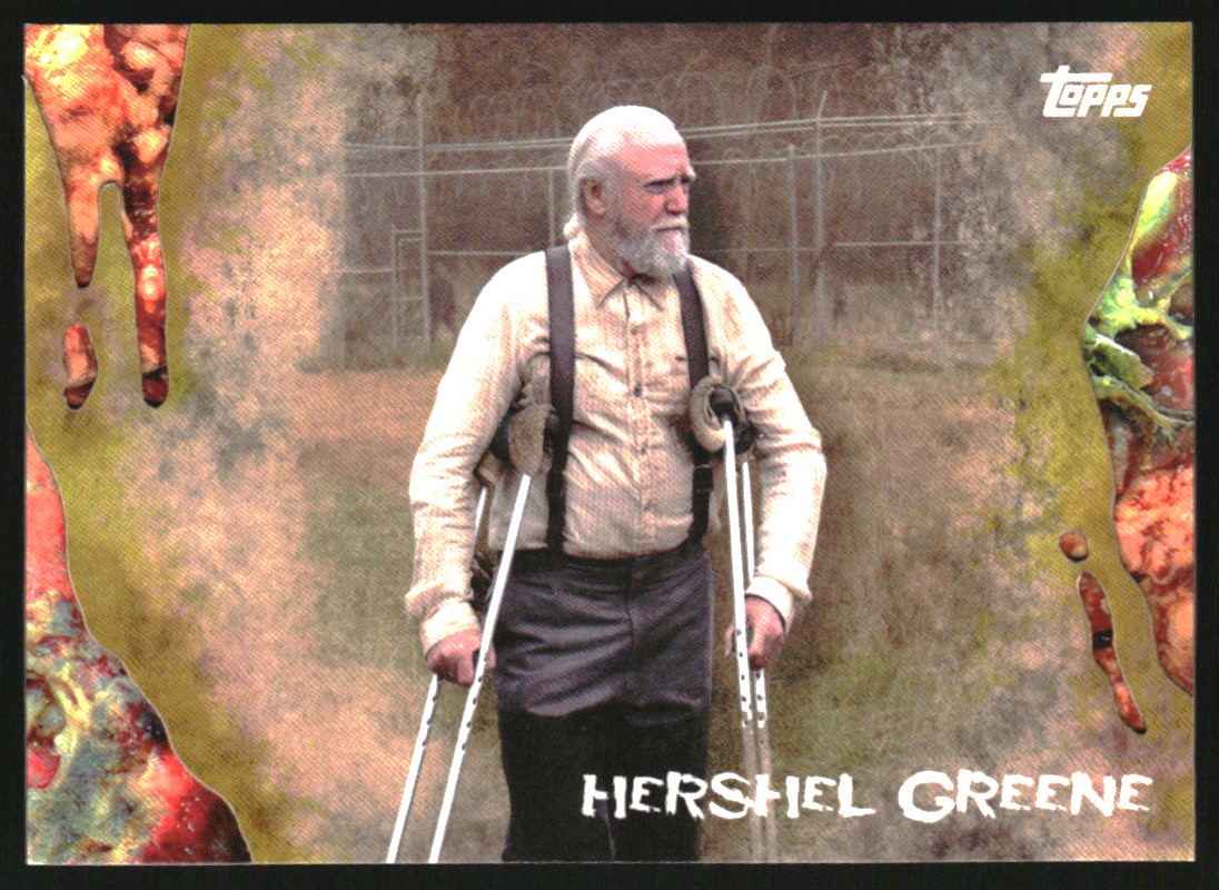 2016 Topps The Walking Dead Survival Box Infected #8A Hershel Greene
