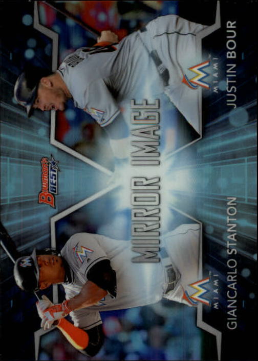 2016 Bowman's Best Mirror Image #MI6 Giancarlo Stanton/Justin Bour