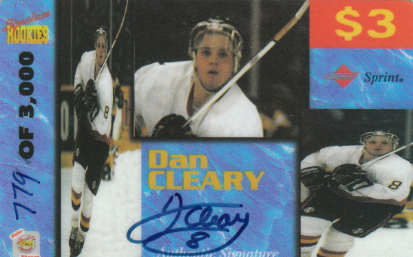 1995 Signature Rookies Auto-Phonex Phone Cards #15 Daniel Cleary