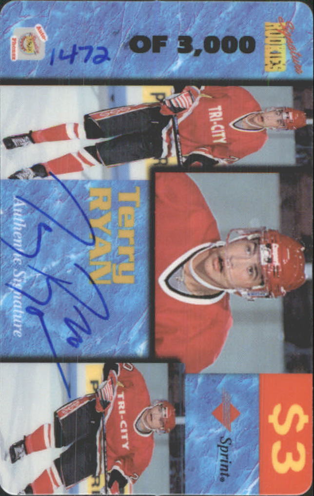 1995 Signature Rookies Auto-Phonex Phone Cards #37 Terry Ryan