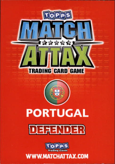 2010 Topps Match Attax World Cup #187 Pepe back image