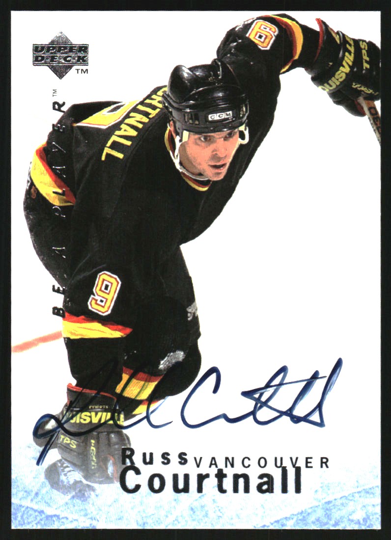 1995-96 Be A Player Autographs #S65 Russ Courtnall