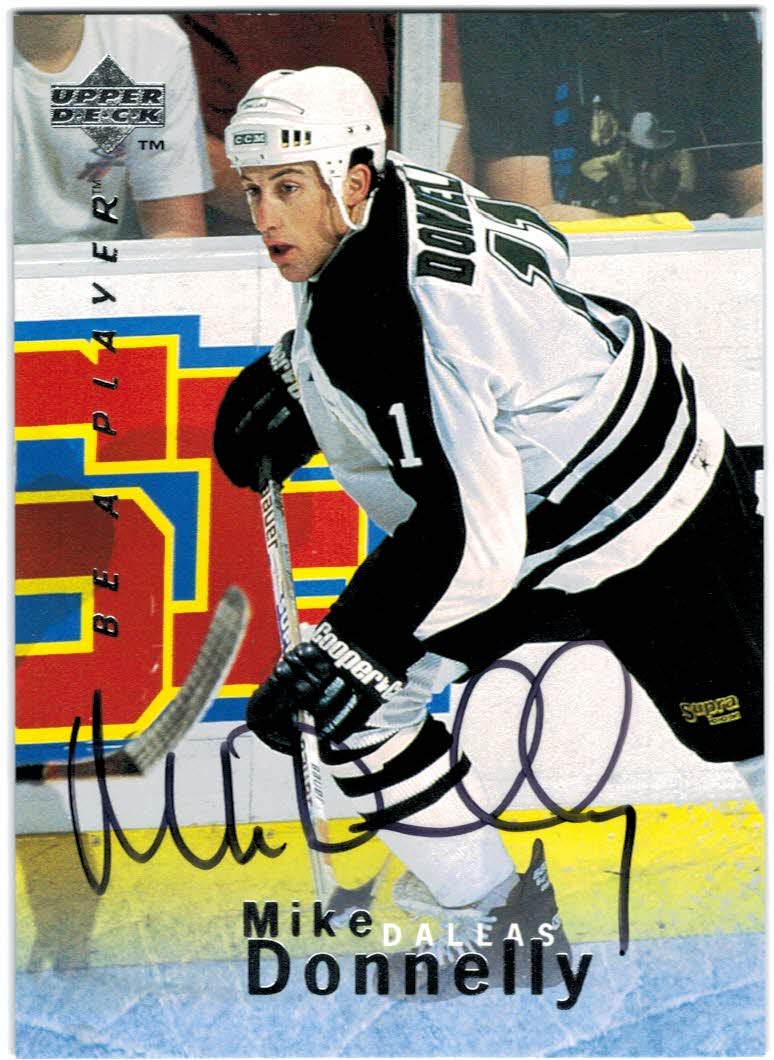 1995-96 Be A Player Autographs #S80 Mike Donnelly
