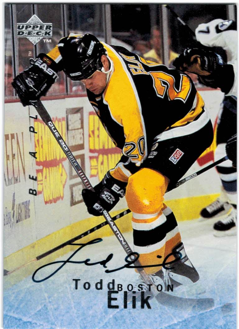 1995-96 Be A Player Autographs #S89 Todd Elik