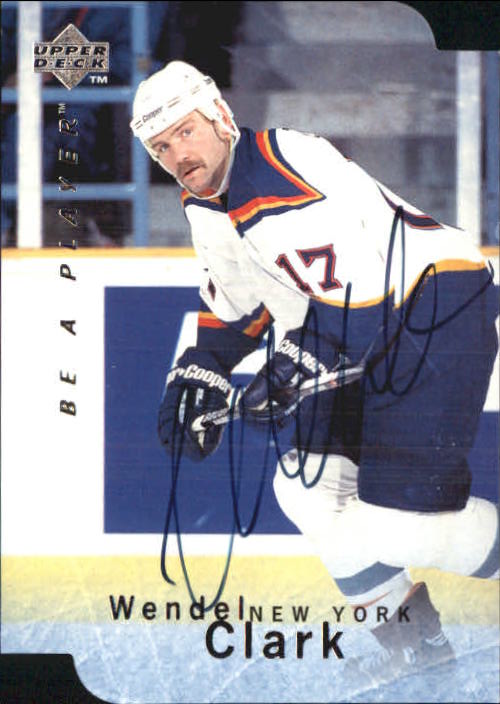 1995-96 Be A Player Autographs Die Cut #S55 Wendel Clark
