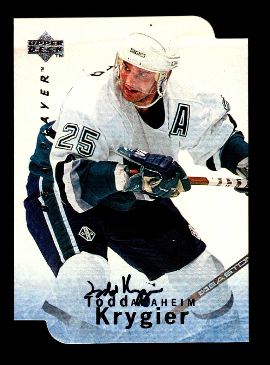 1995-96 Be A Player Autographs Die Cut #S93 Todd Krygier