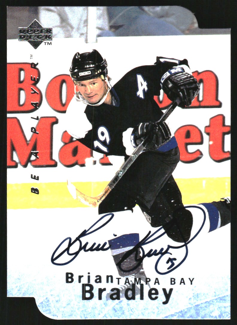 1995-96 Be A Player Autographs Die Cut #S117 Brian Bradley