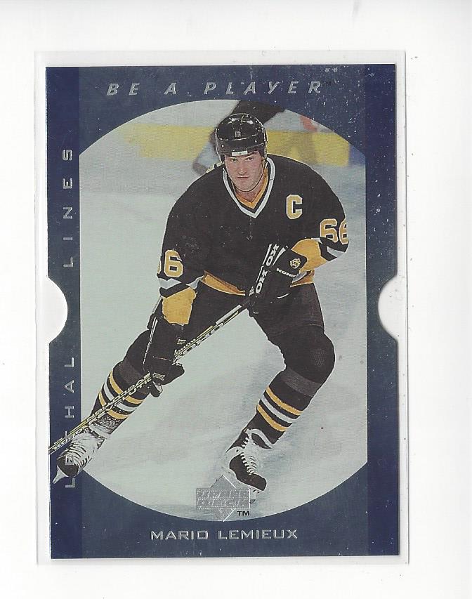 1995-96 Be A Player Lethal Lines #LL11 Mario Lemieux