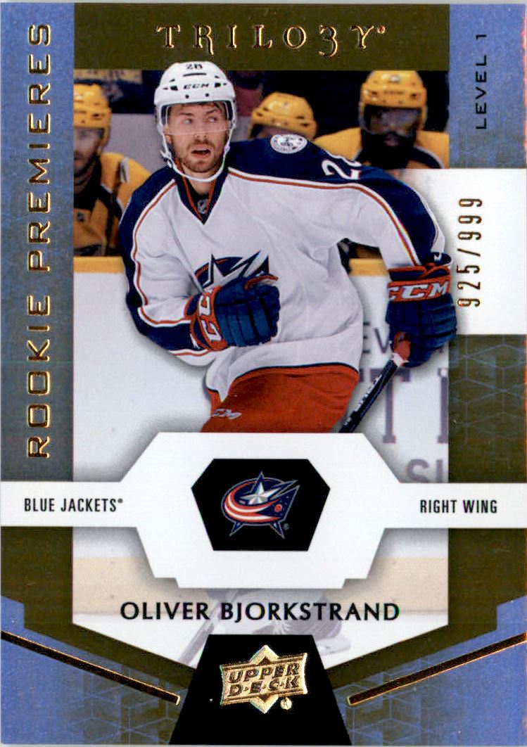 2016-17 Upper Deck Trilogy #72 Oliver Bjorkstrand RC