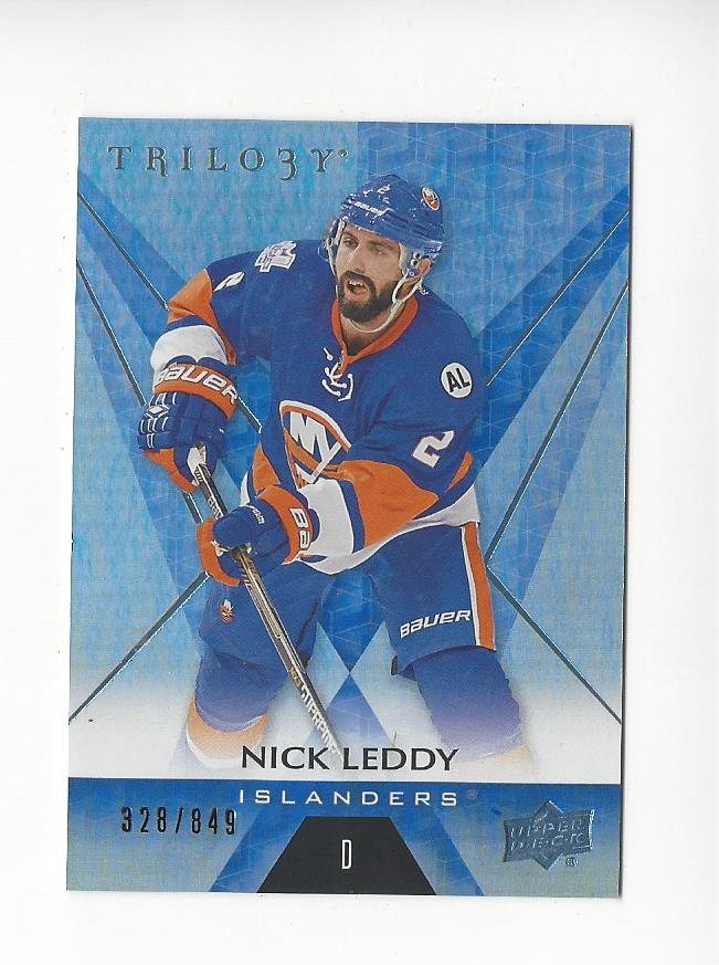 2016-17 Upper Deck Trilogy Rainbow Blue #45 Nick Leddy