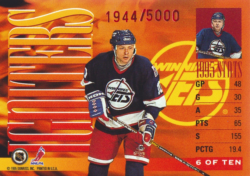 1995-96 Donruss Igniters #6 Alexei Zhamnov back image