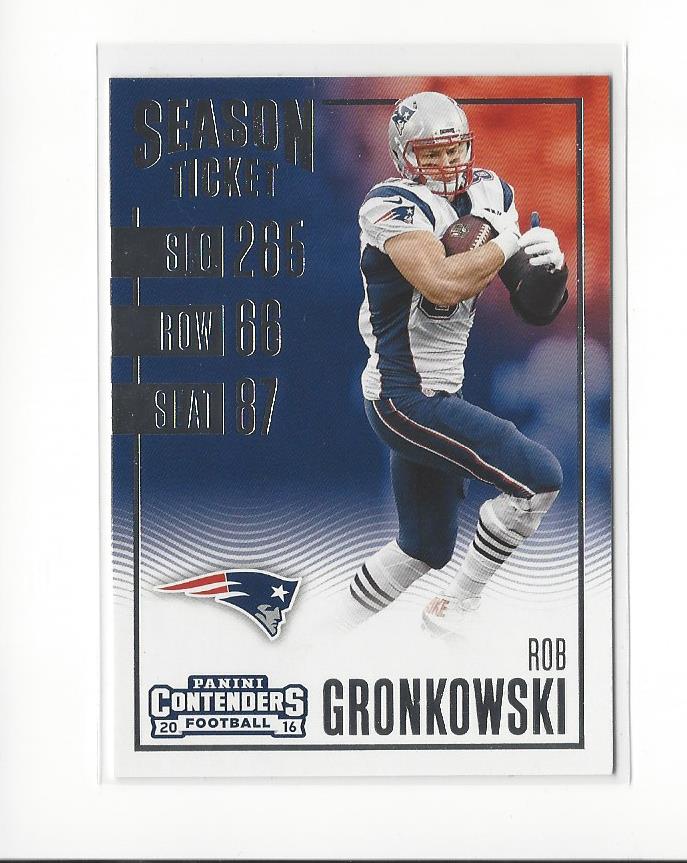 2016 Panini Contenders #60 Rob Gronkowski