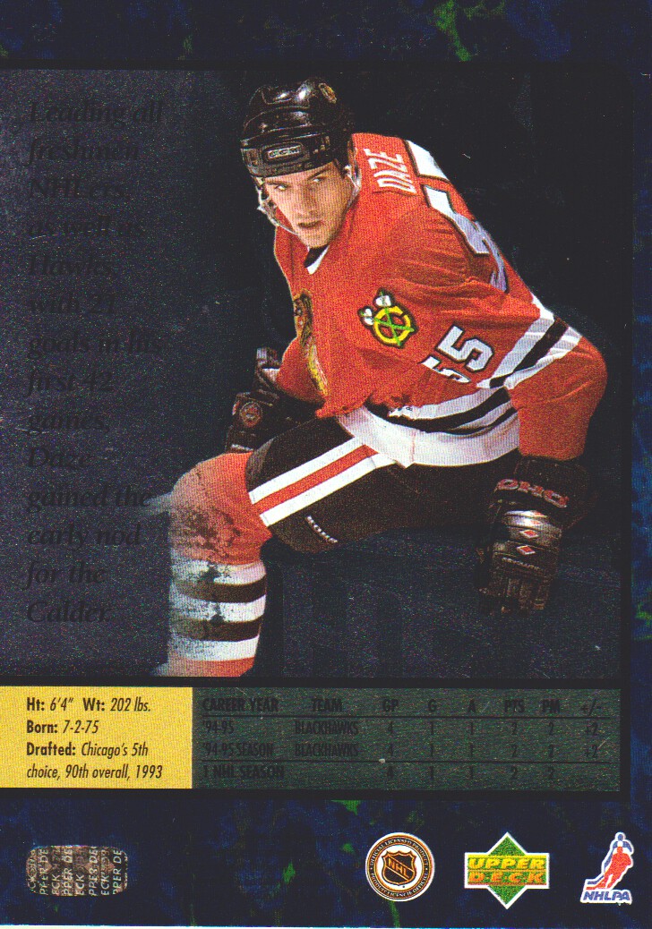 1995-96 SP #22 Eric Daze back image