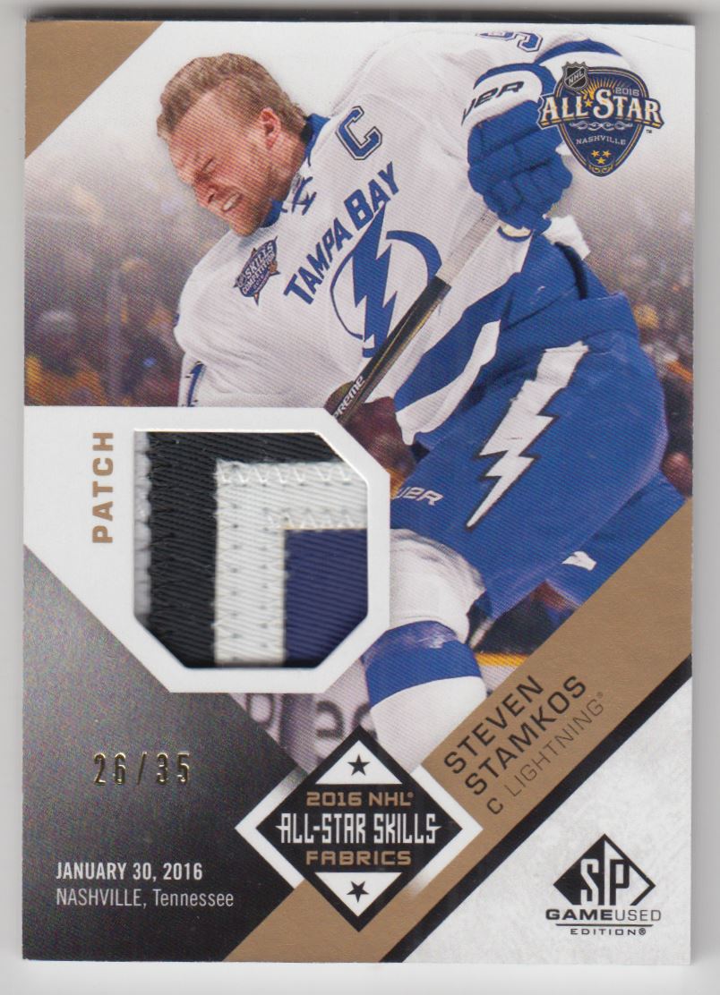 2016-17 SP Game Used All Star Skills Fabrics Patch #ASSS Steven Stamkos
