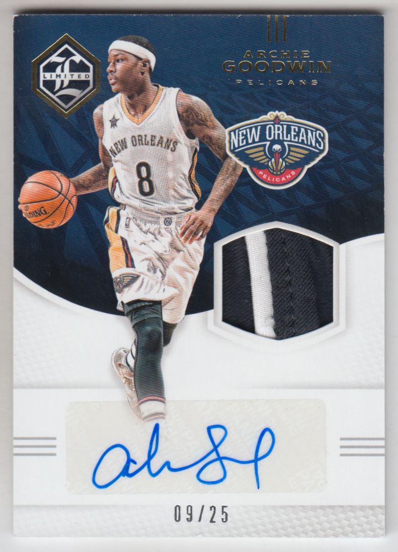 2016-17 Limited Limited Jersey Signatures Gold Spotlight #41 Archie Goodwin/25
