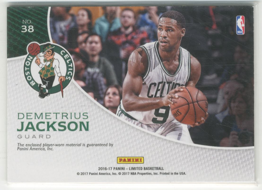 2016-17 Limited Unlimited Potential Materials #38 Demetrius Jackson back image