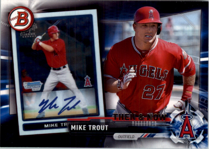 2017 Topps Bowman Then and Now #BOWMAN1 Mike Trout