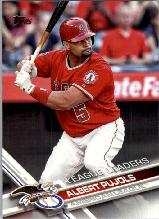 2017 Topps Baseball Card 322 Albert Pujols Ll Ebay