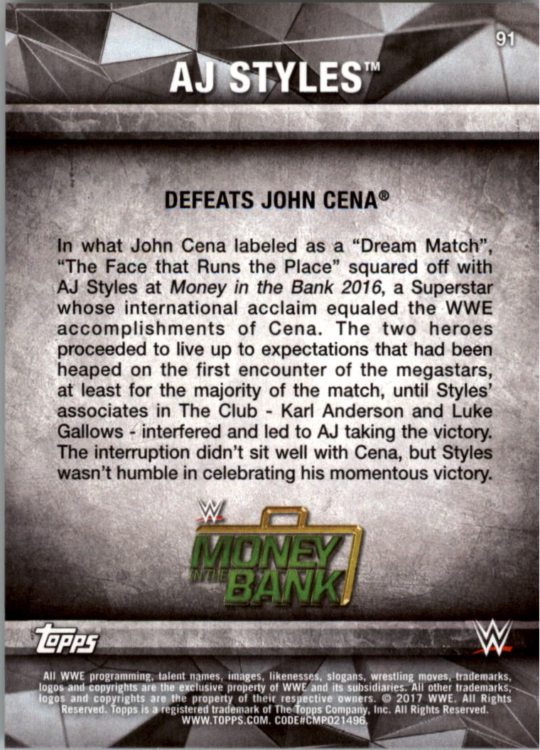 2017 Topps WWE Road to Wrestlemania Bronze parallel you pick - Picture 33 of 37