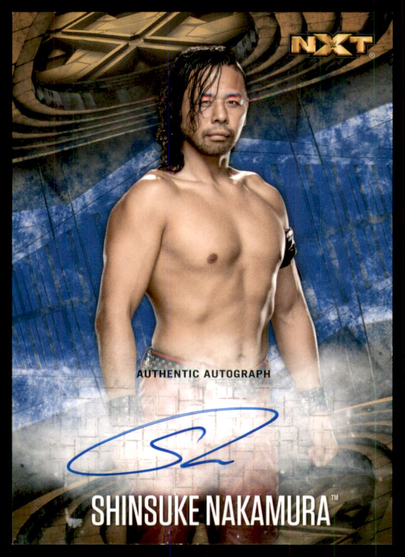2017 Topps WWE Road to WrestleMania Autographs Blue #NNO Shinsuke Nakamura