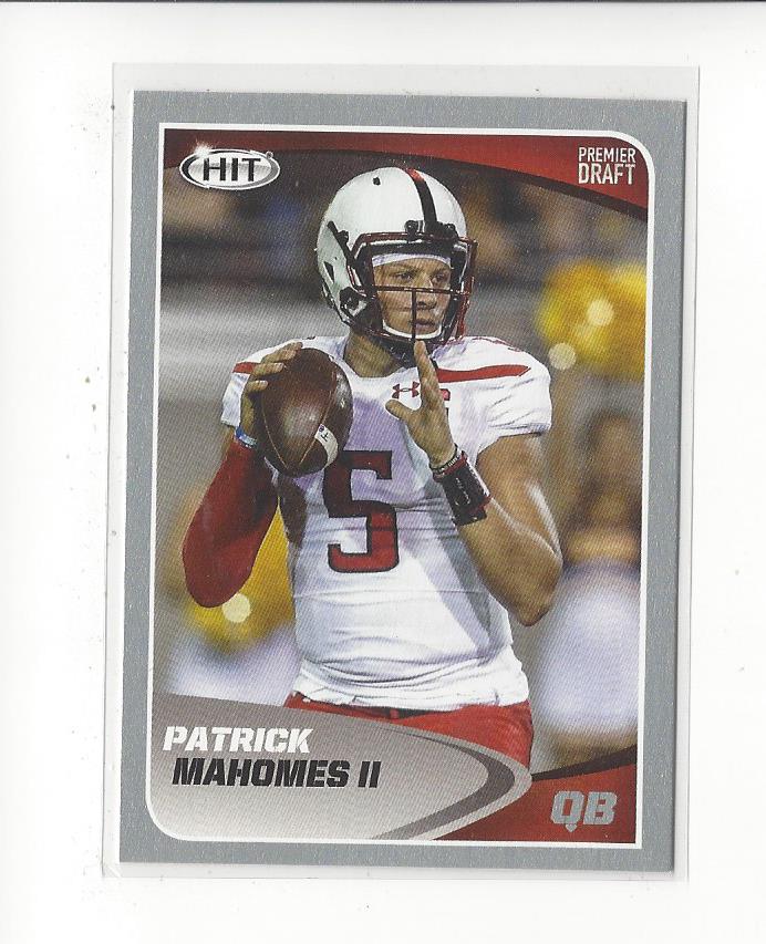 Patrick Mahomes Rookie 2017 Leaf Draft Special Release Silver #07