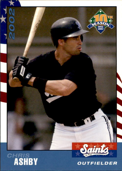 2002 St. Paul Saints Team Issue 2 Chris Ashby Boca Raton Florida
