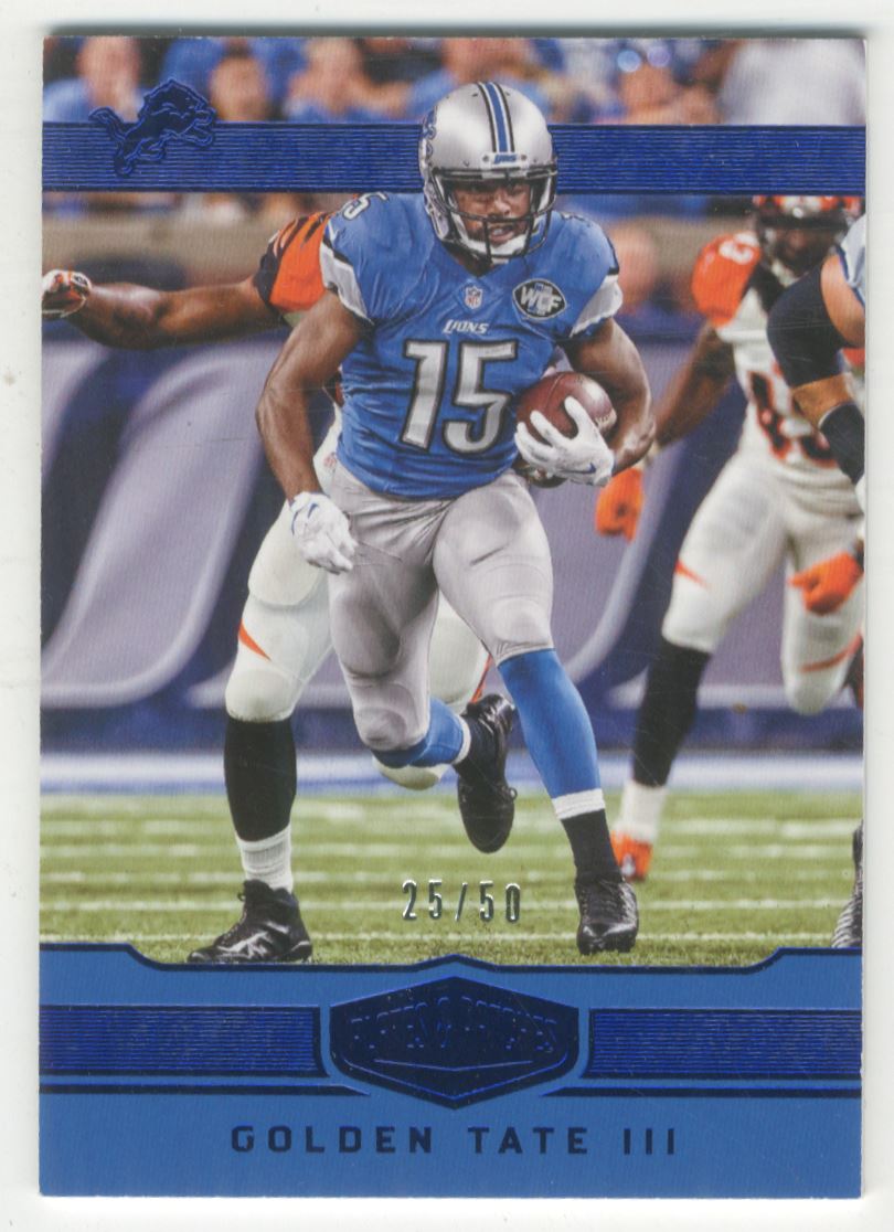 2016 Panini Plates and Patches Blue #34 Golden Tate III