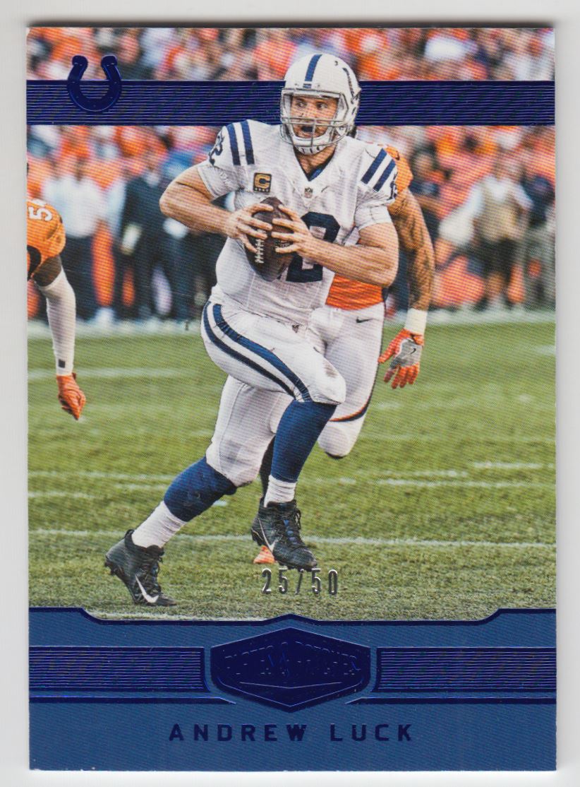 2016 Panini Plates and Patches Blue #43 Andrew Luck