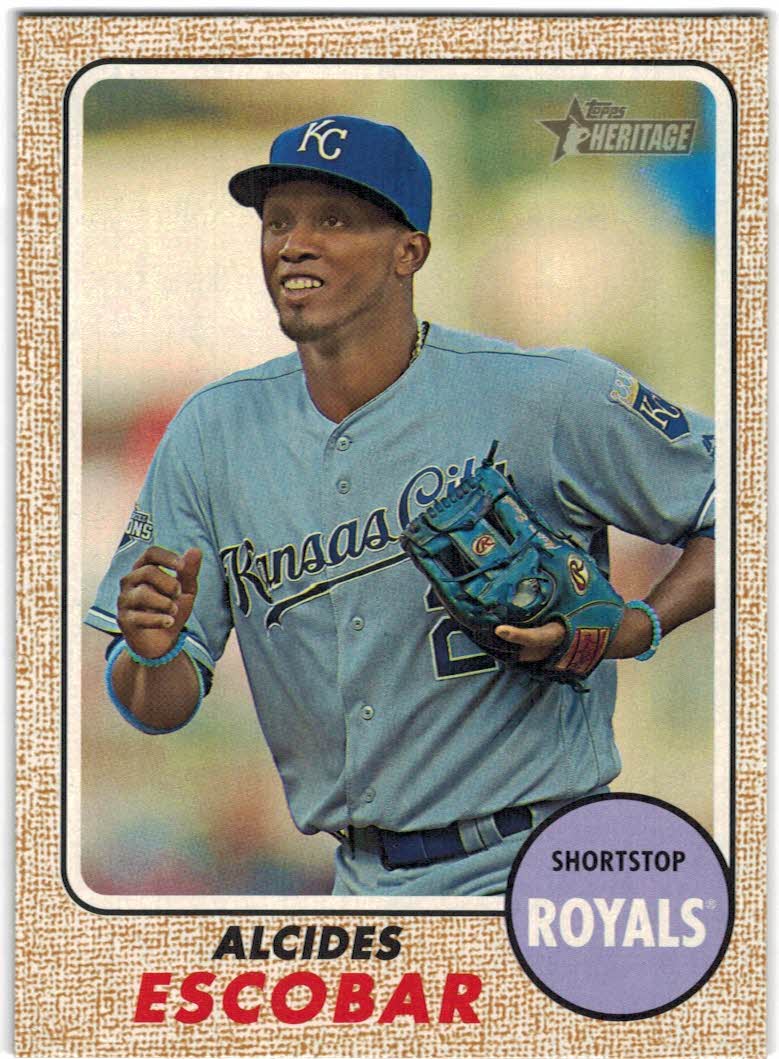 2017 Topps Heritage #307 Yordano Ventura Kansas City Royals Baseball Card