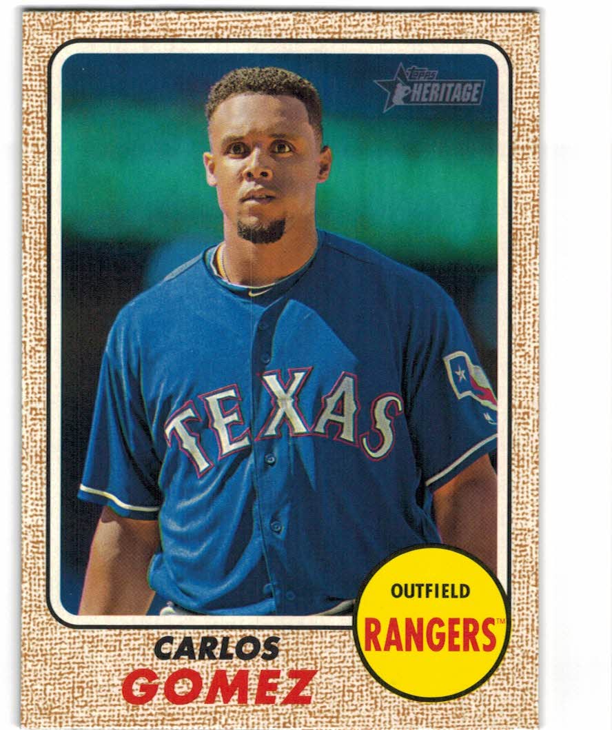 2017 Topps Heritage #17 Rougned Odor Texas Rangers Baseball Card