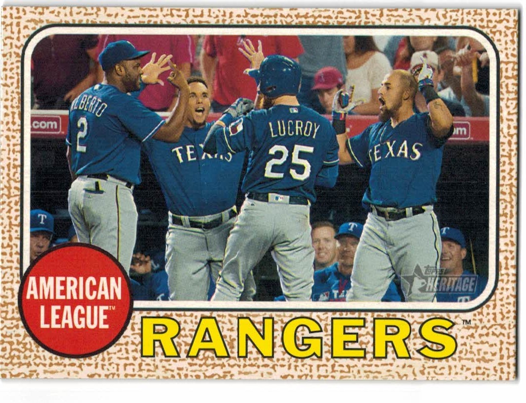 2017 Topps Heritage #17 Rougned Odor Baseball Card - Texas Rangers