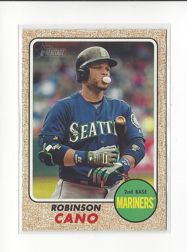 2017 Topps Heritage #422B Robinson Cano Action SP
