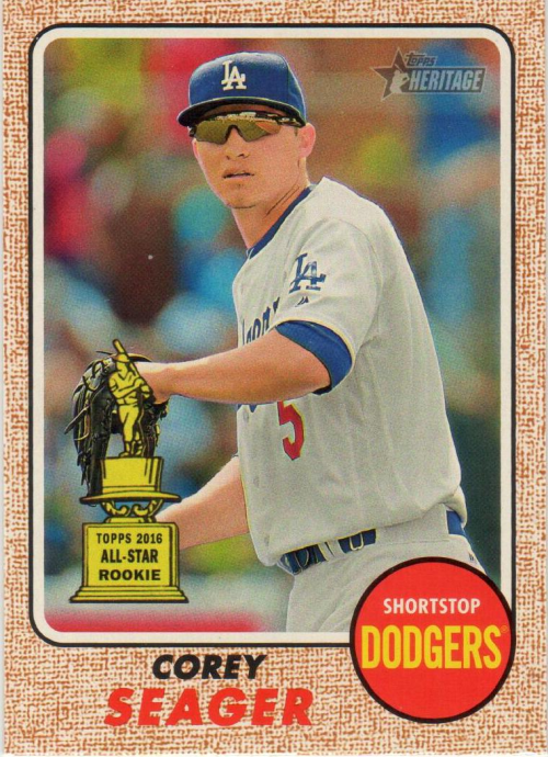 2017 Topps Heritage #440B Corey Seager Action SP
