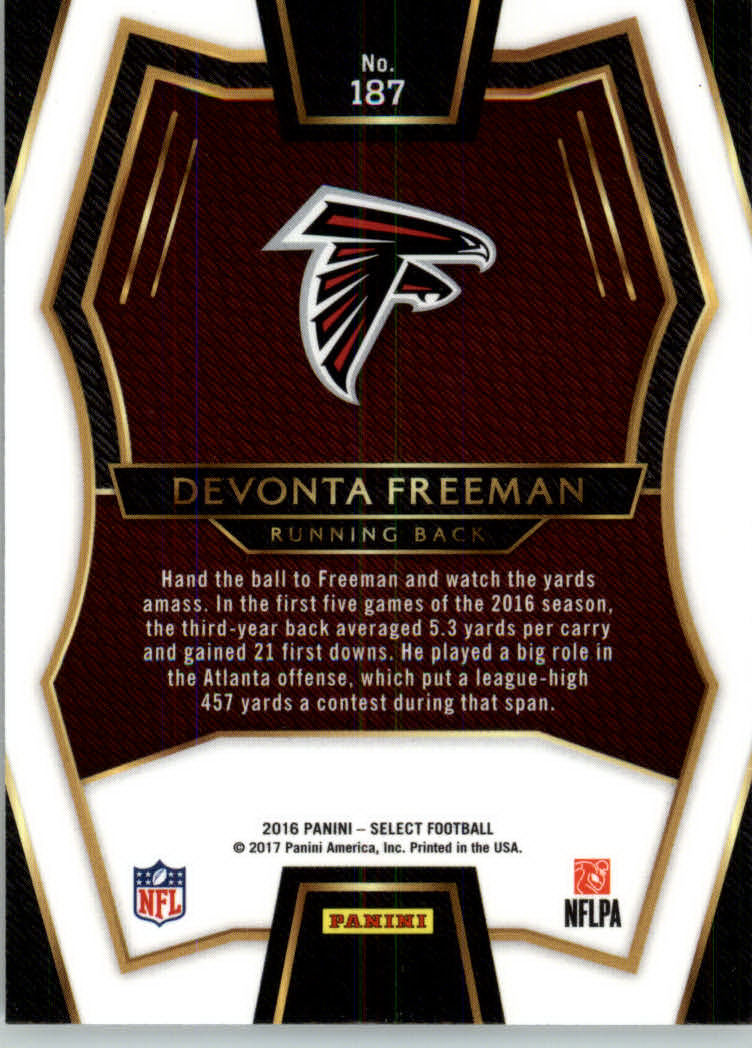 2016 Select #187 Devonta Freeman back image