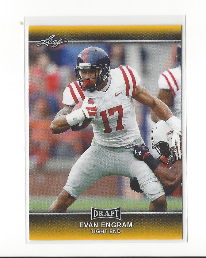 2017 Leaf Draft Gold #29 Evan Engram