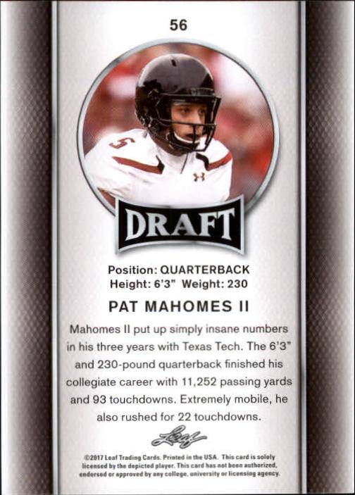 Patrick Mahomes 2017 RC ROOKIE MINT on sale A+++