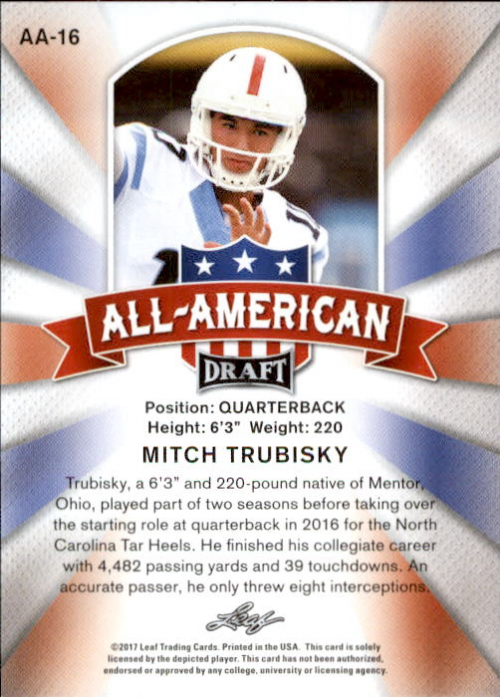 A8803- 2017 Leaf Draft FB Cards 1-69 +RCs +Inserts -You Pick- 15+ FREE US SHIP - Picture 57 of 62