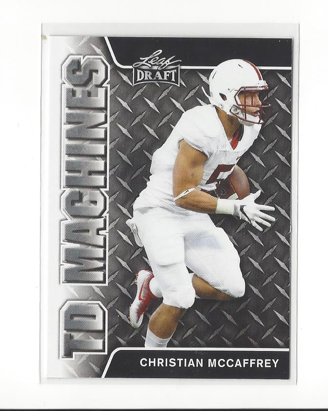 2017 Leaf Draft TD Machines #TD02 Christian McCaffrey