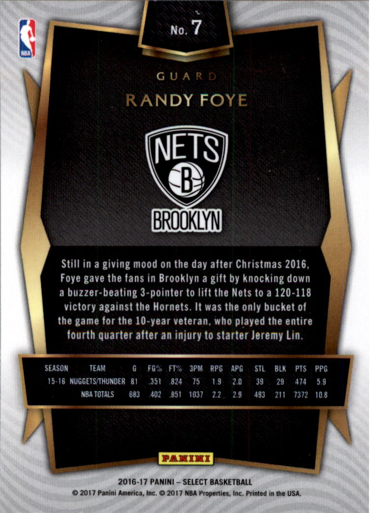 2016-17 Select Basketball Card Pick (Base) - Picture 12 of 333