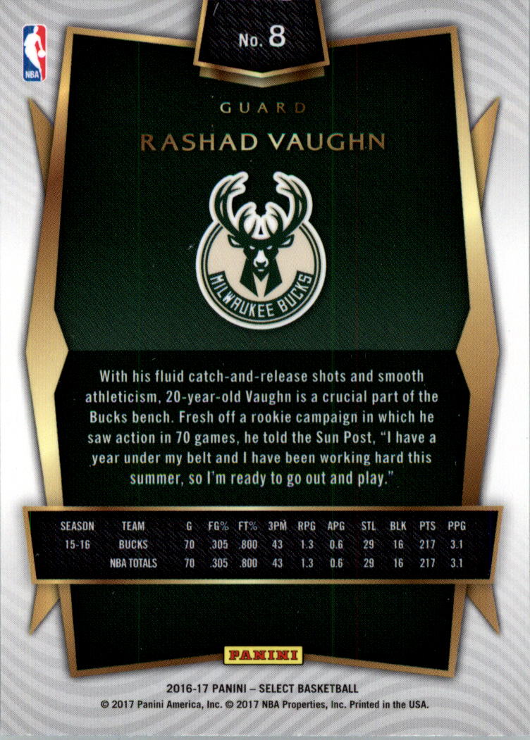 2016-17 Select Basketball Card Pick (Base) - Picture 14 of 333