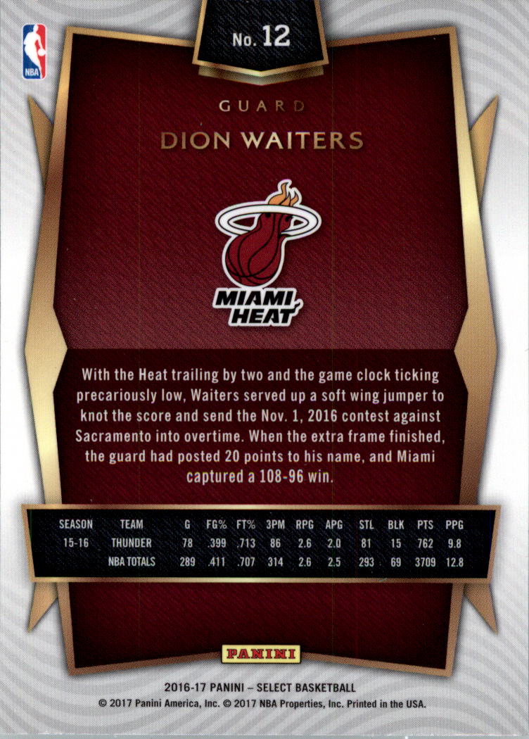 2016-17 Select Basketball Card Pick (Base) - Picture 21 of 333