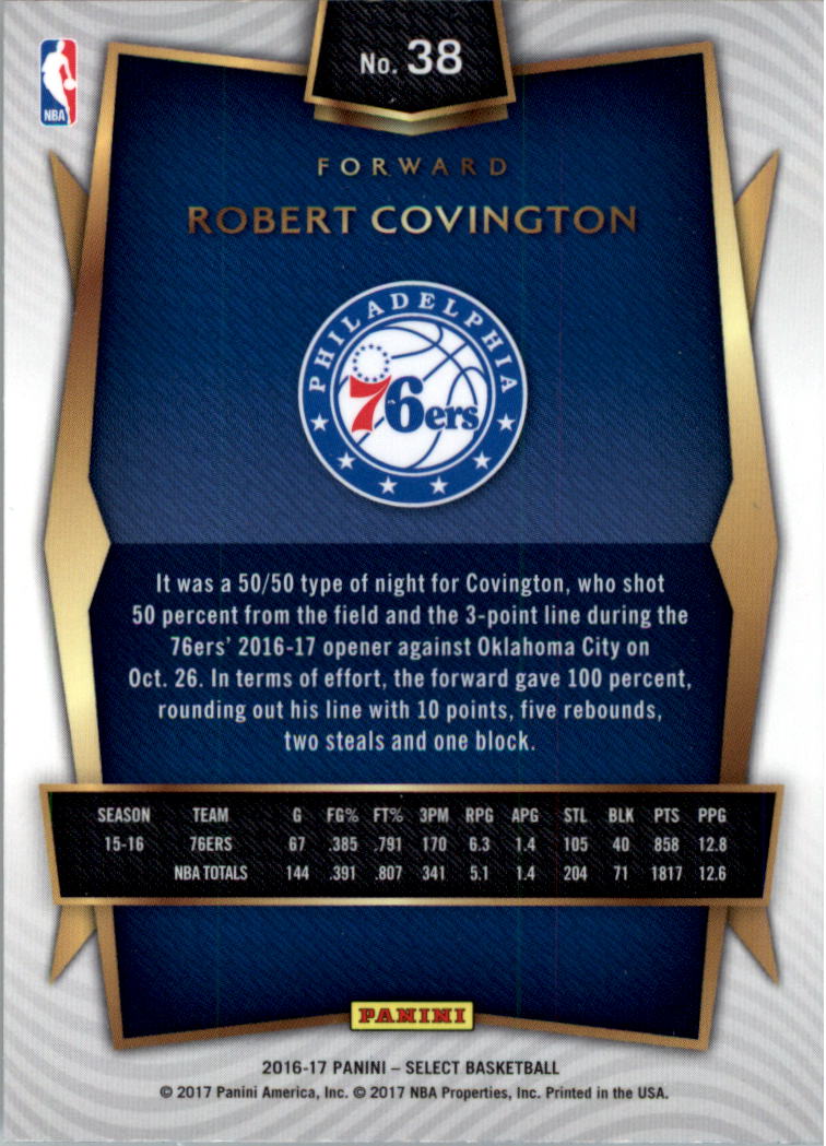 2016-17 Select Basketball Card Pick (Base) - Picture 69 of 333