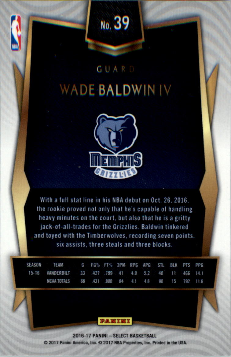 2016-17 Select Basketball Card Pick (Base) - Picture 71 of 333